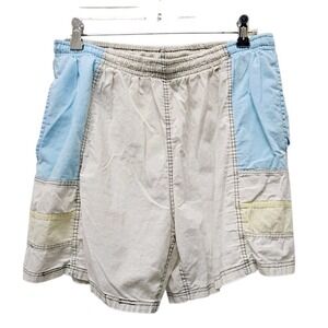 Colorblock Swim Trunk Vintage  Mens Swim Shorts Preppy ‎ Shorts Y2K Size Large